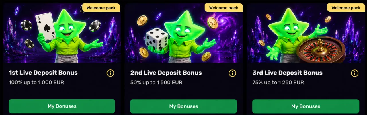 luckyboom casino live bonus